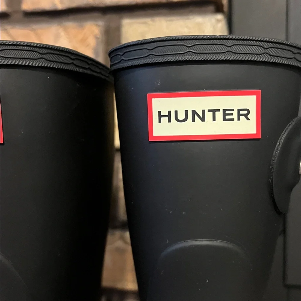 Hunter Women’s Original Short Black Rain Boots‎ NEW Size 7